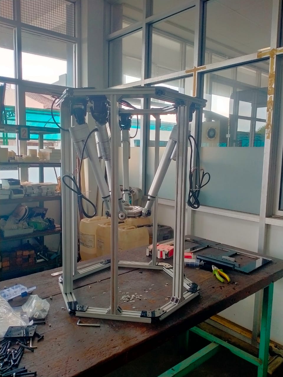 并联机器人PMS-CNC Machine Mechanical Design SW